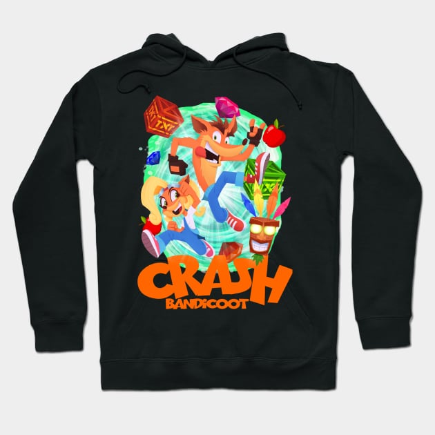 Crash is back Hoodie by T-shirt Factory